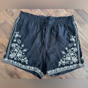 Johnny Was Biya Tempest Short Embroidered Pull On Women's Size S